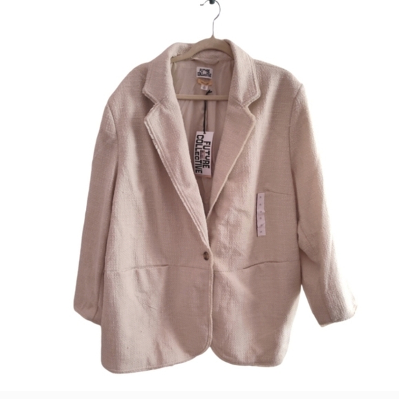 Cream Blazer for Women - Picture 7 of 13